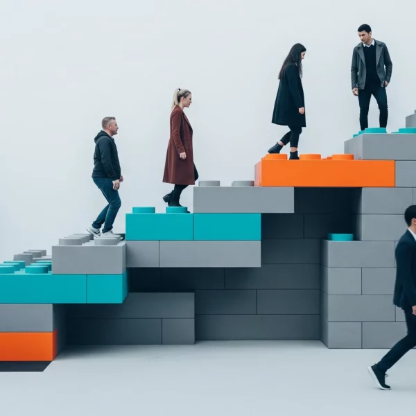 People on Steps